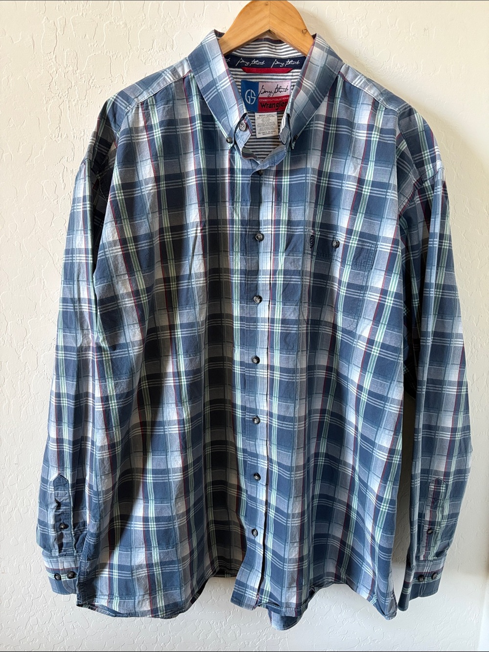 George Strait Cowboy Cut Collection Wrangler Button Down Shirt sz 3XLT